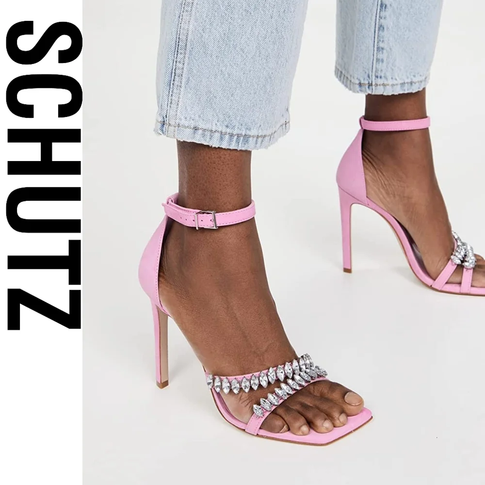 SCHUTZ Linsey Club Rose Size 7 Pink